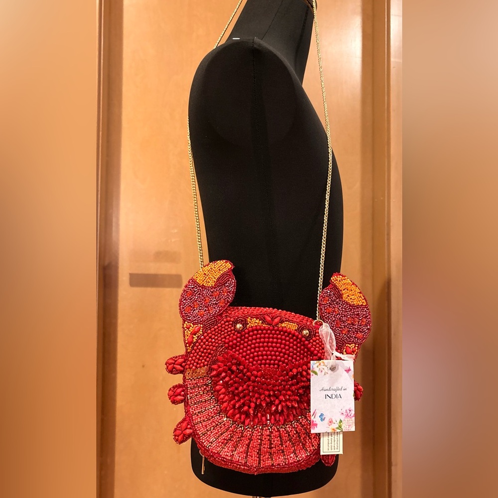 Crab Beaded Women's Bag